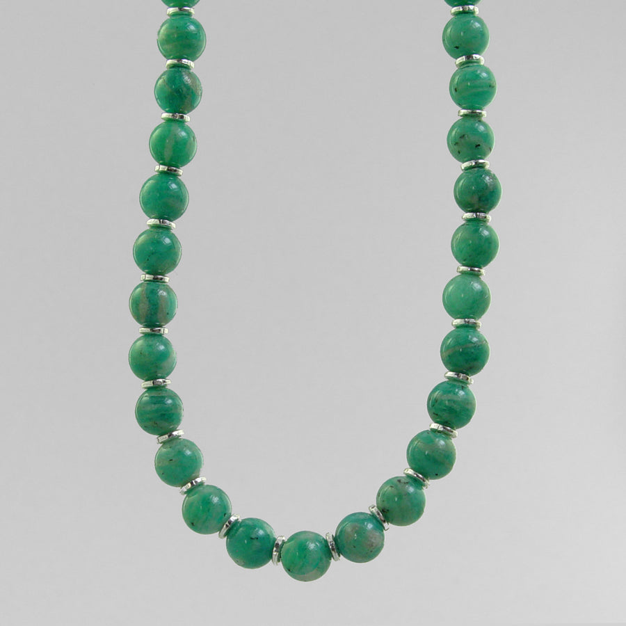 Amazonite Classic Round Necklace