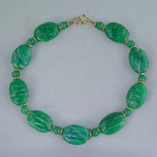 Amazonite Oval Bracelet