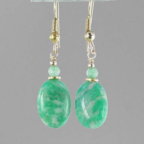 Amazonite Oval Earrings
