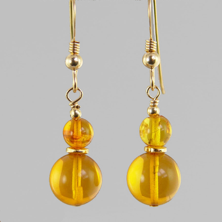 Amber Classic Drop Earrings