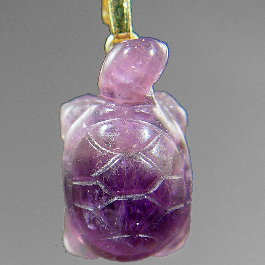 Amethyst Turtle Pendant