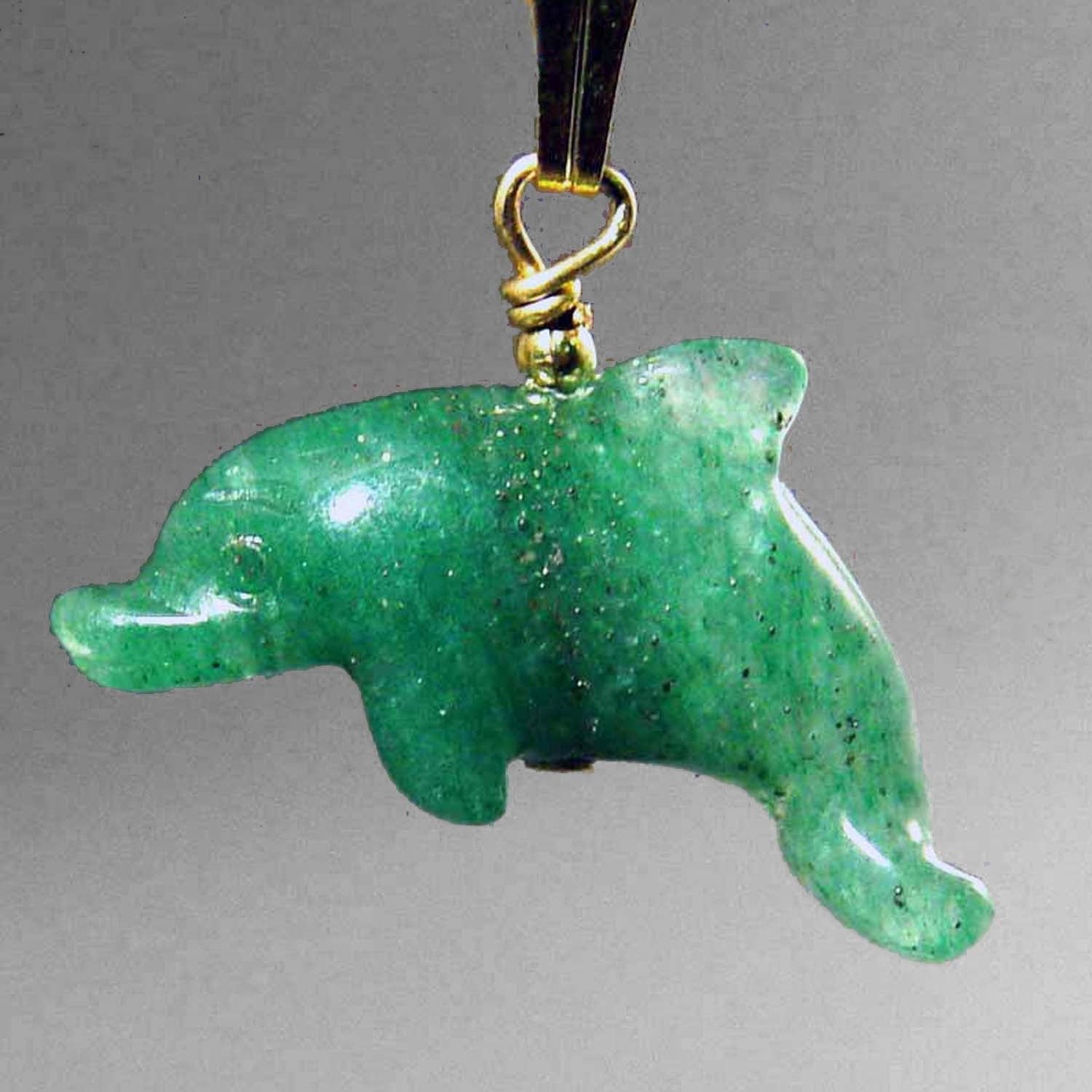 Aventurine Dolphin Pendant