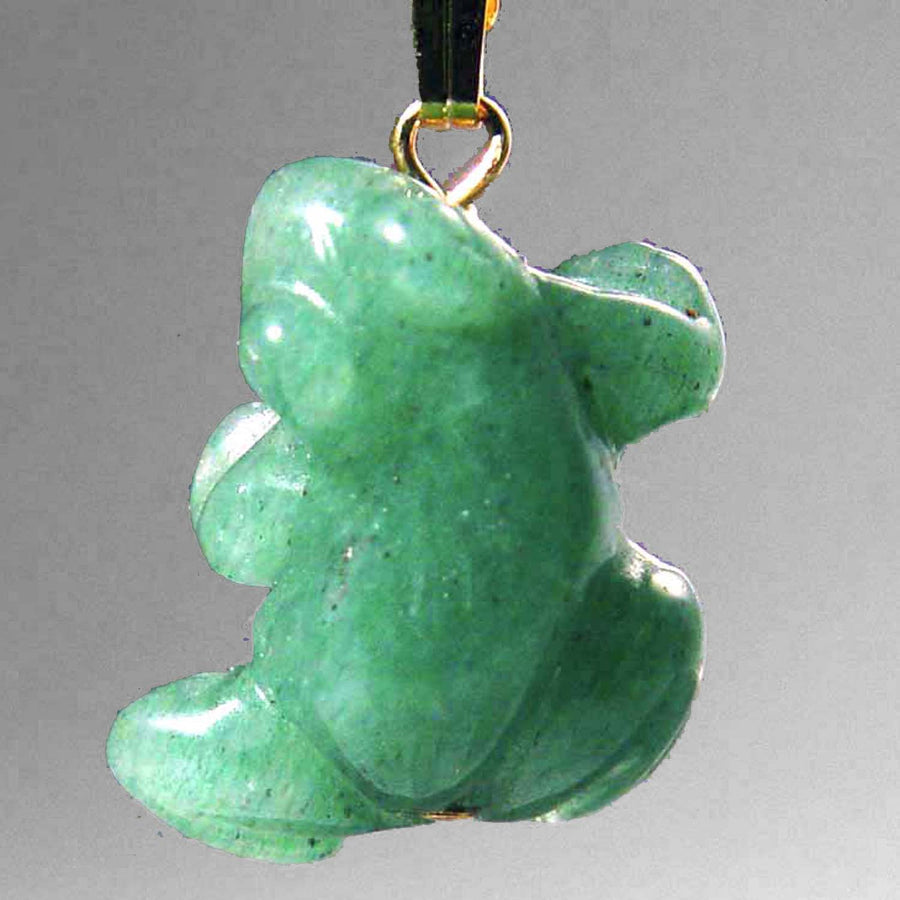 Aventurine Frog Pendant