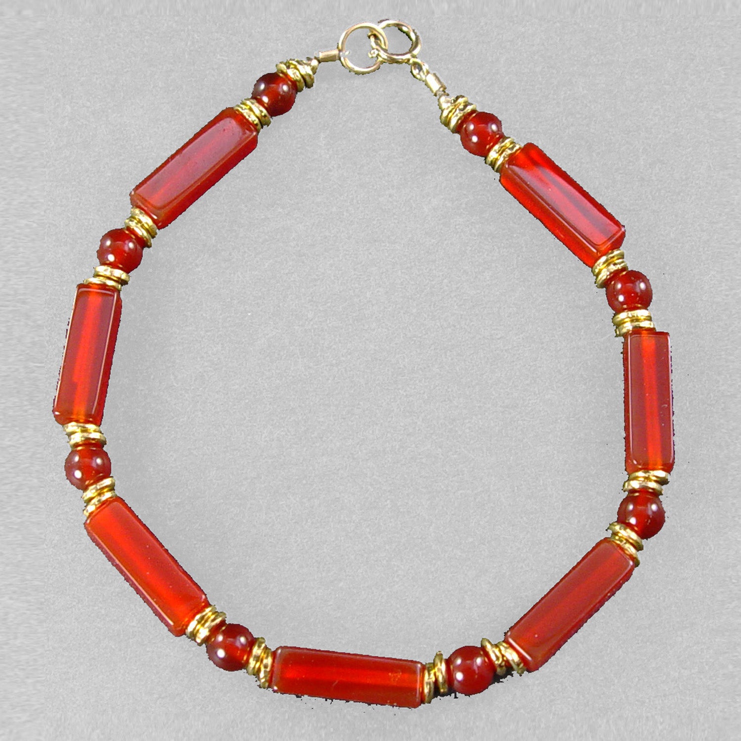 Carnelian Rectangle Bracelet