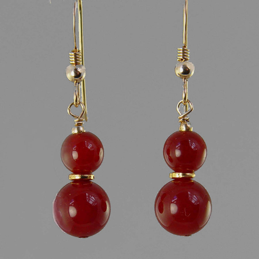 Carnelian Classic Drop Earrings