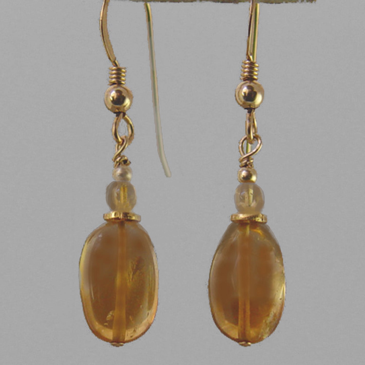 Citrine Oval Earrings