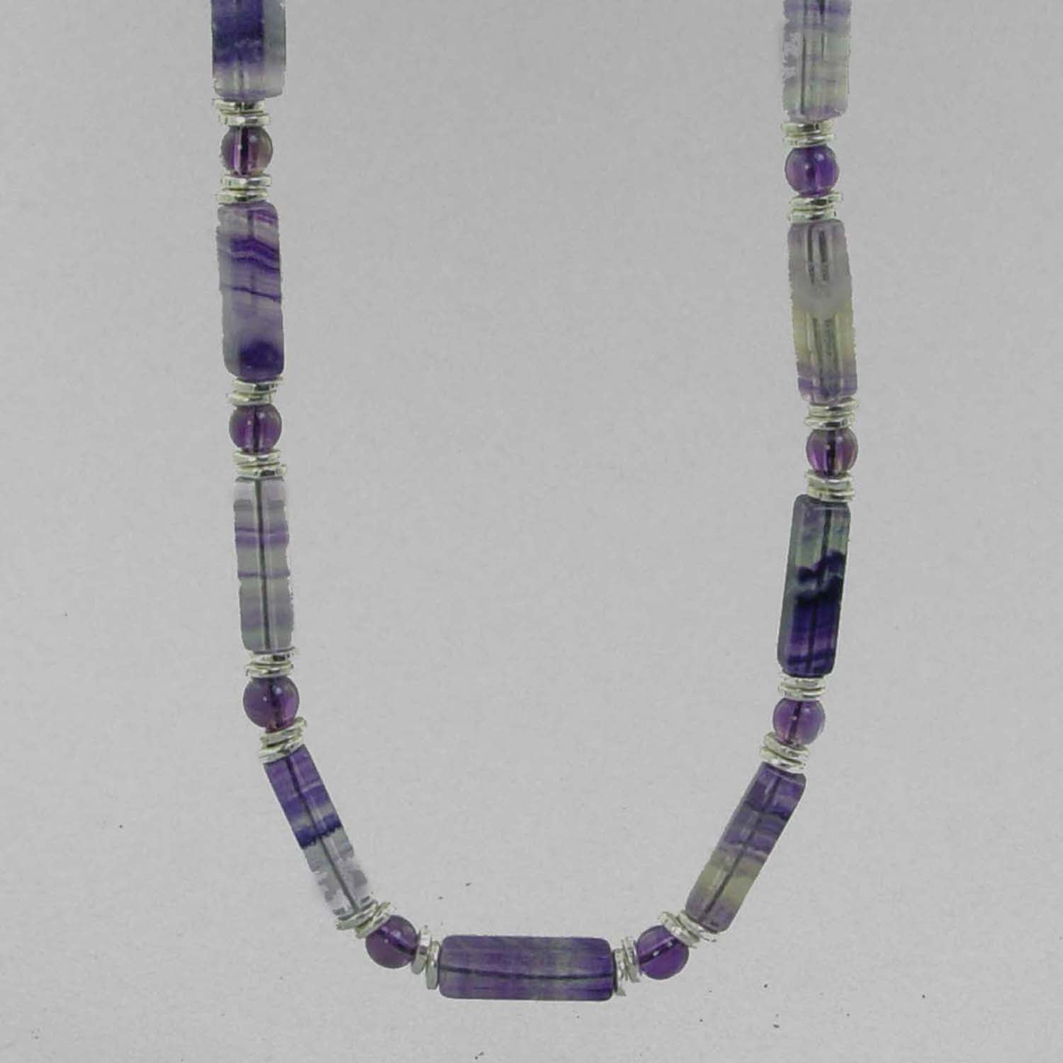 Fluorite Rectangle Necklace