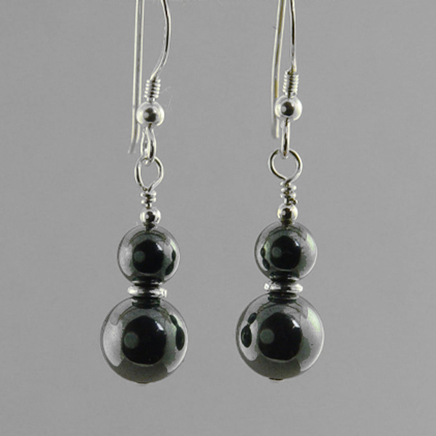 Hematite Classic Drop Earrings