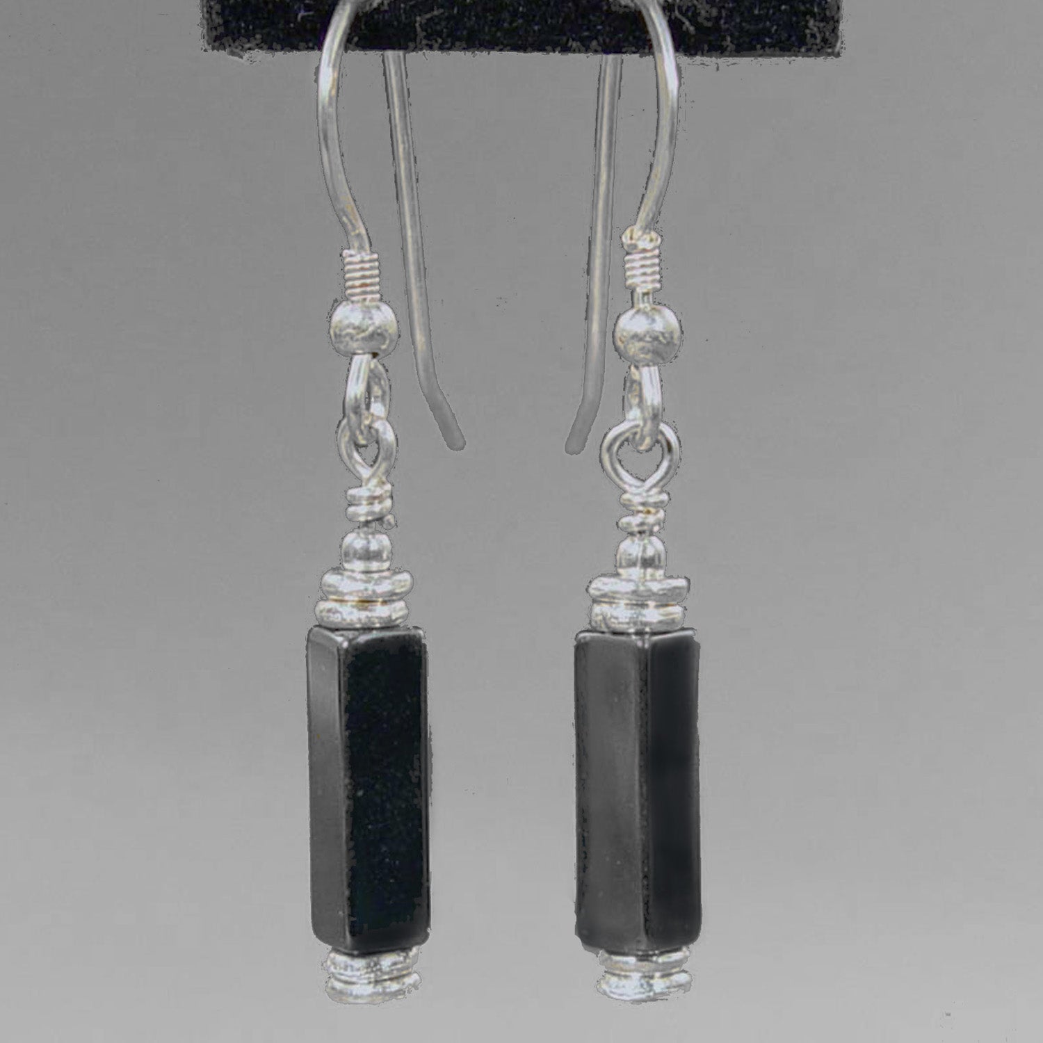 Hematite Rectangle Earrings