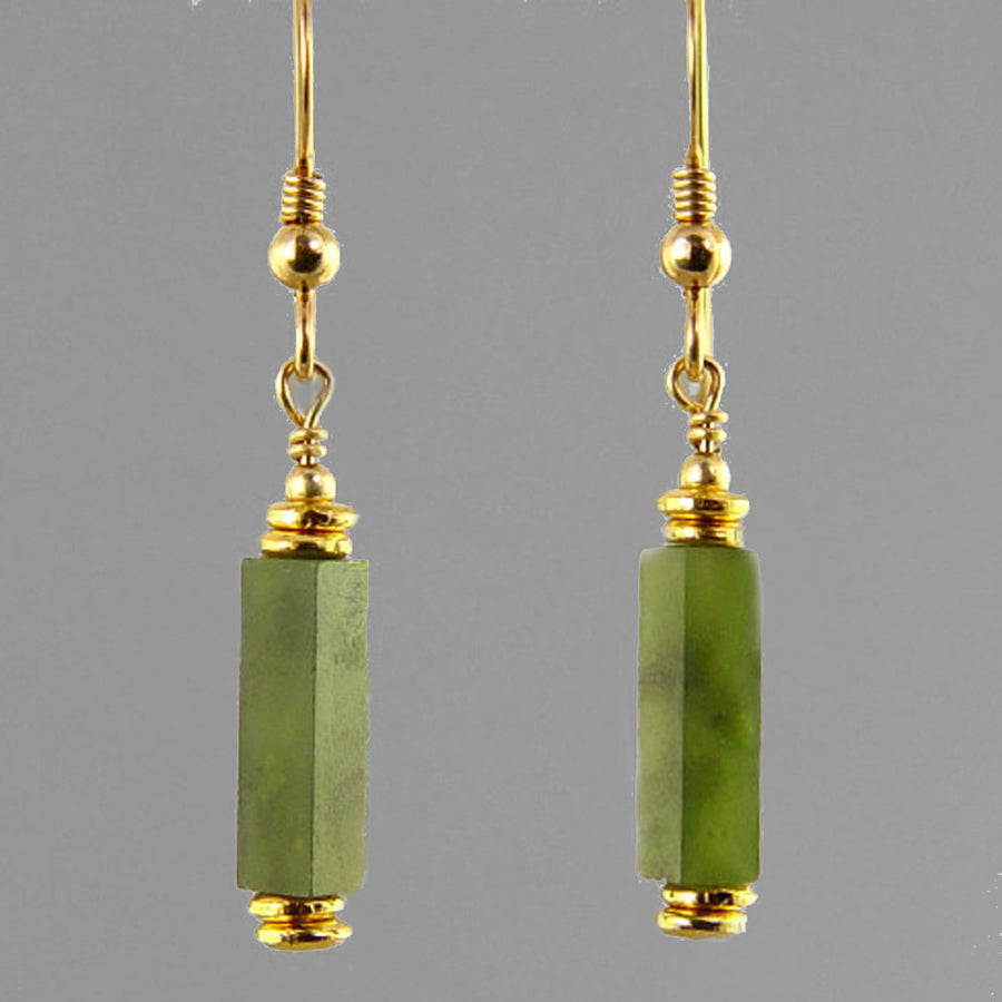 Jade Rectangle Earrings