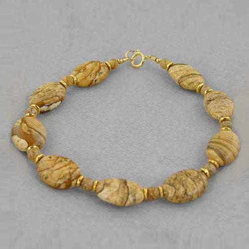 Picture Jasper Oval Bracelet