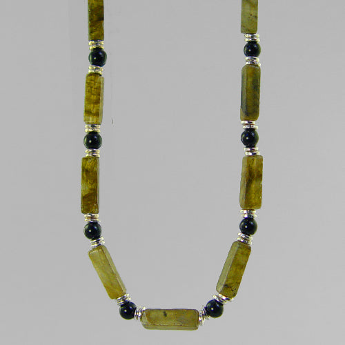 Labradorite Rectangle Necklace