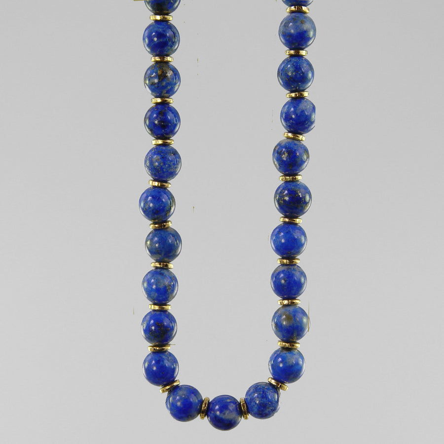Lapis Lazuli Classic Round Necklace