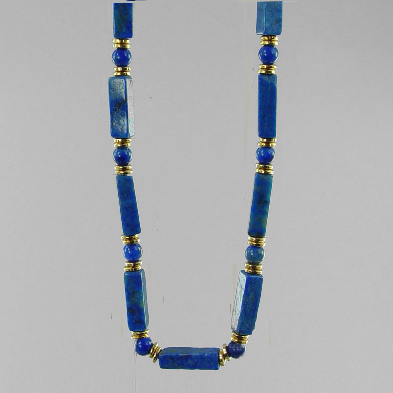 Lapis Lazuli Rectangle Necklace