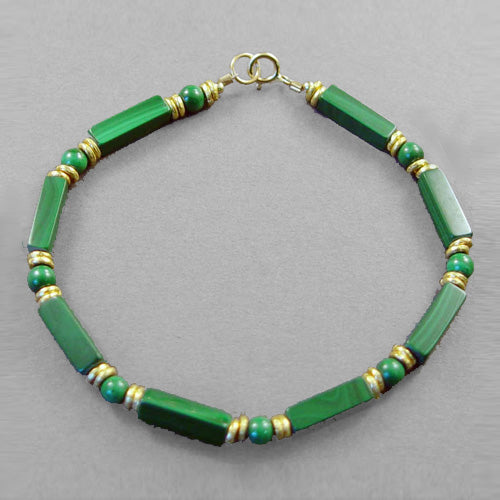Malachite Rectangle Bracelet