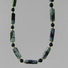 Snowflake Obsidian Rectangle Necklace