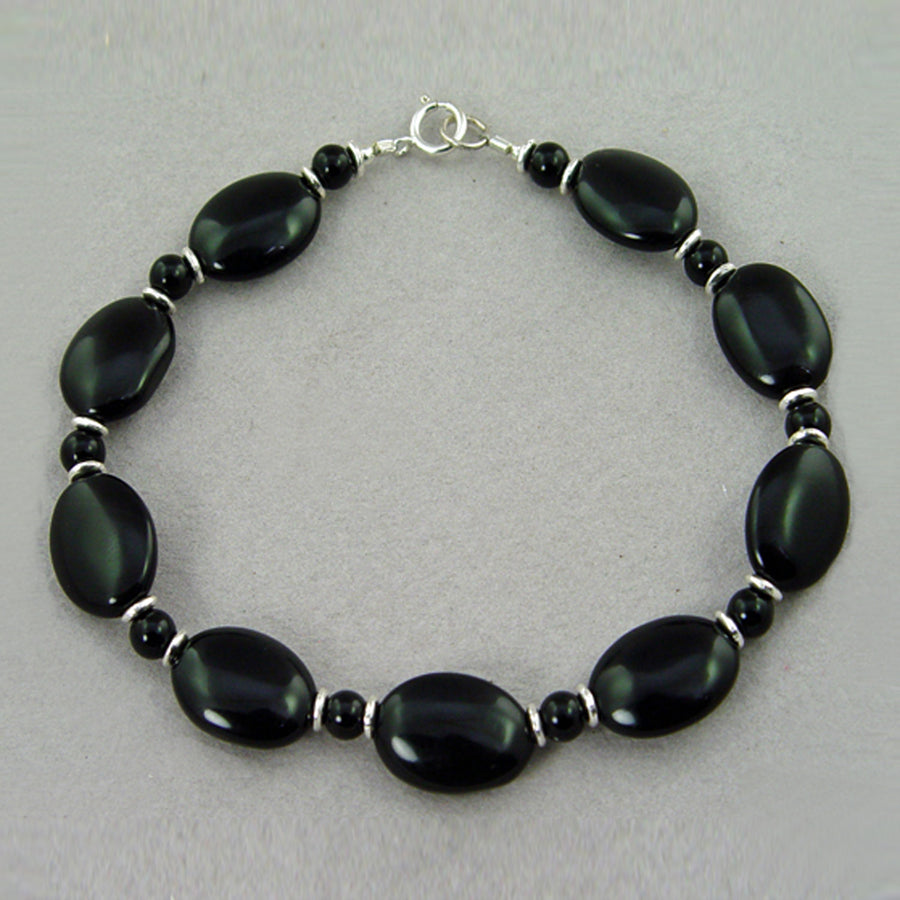 Black Onyx Oval Bracelet
