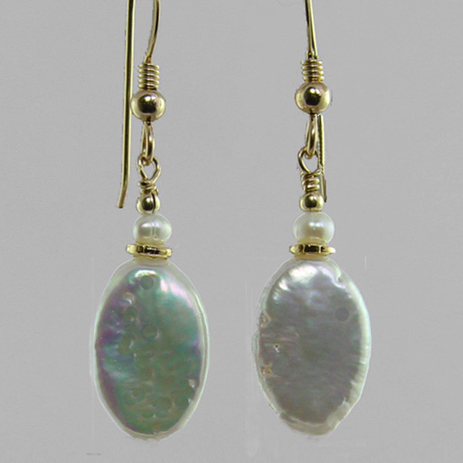 Pearl Oval Earrings