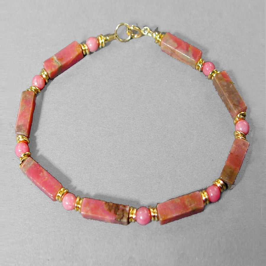 Rhodonite Rectangle Bracelet