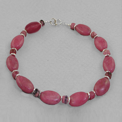 Rhodonite Oval Bracelet