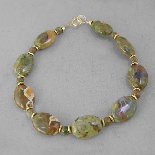 Rhyolite Oval Bracelet