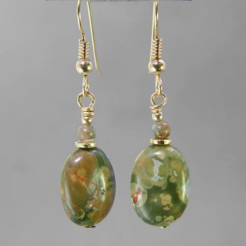 Rhyolite Oval Earrings