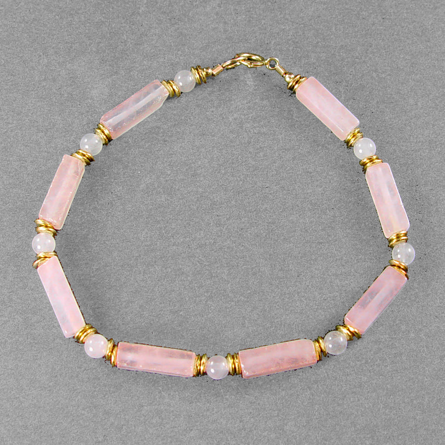 Rose Quartz Rectangle Bracelet