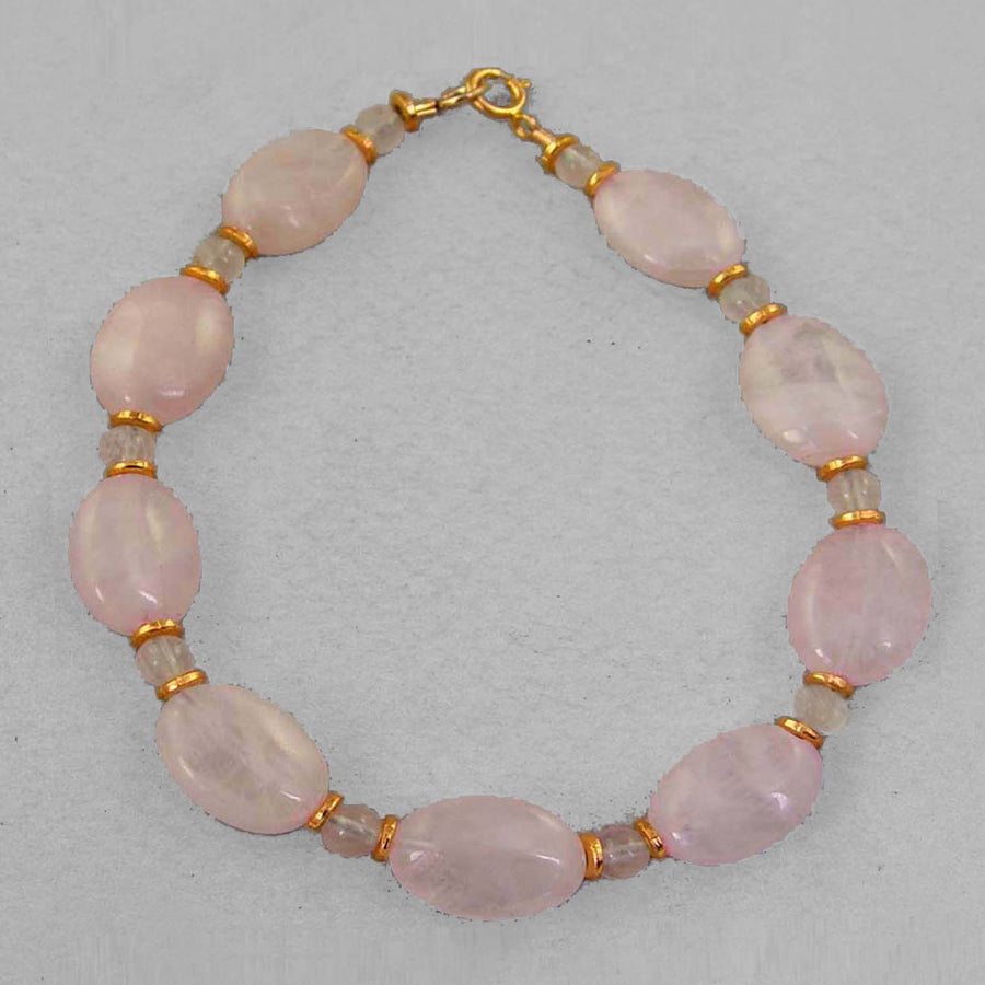 Rose Quartz Oval Bracelet