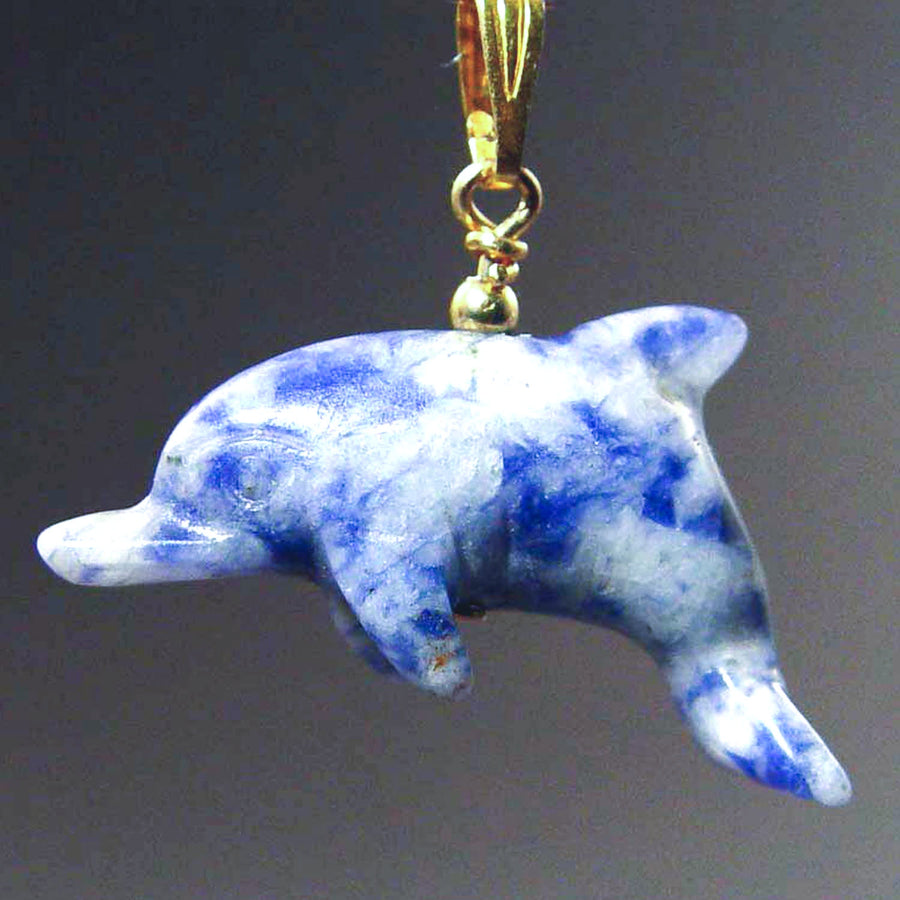 Sodalite Dolphin Pendant