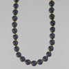 Blue Goldstone Classic Round Necklace