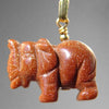 Goldstone Elephant Pendant