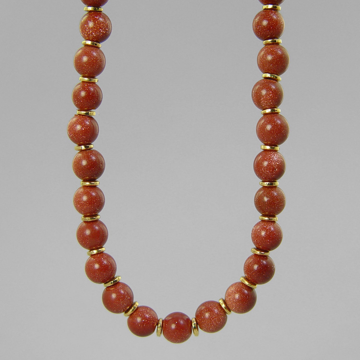 Goldstone Classic Round Necklace