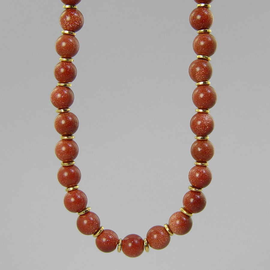 Goldstone Classic Round Necklace