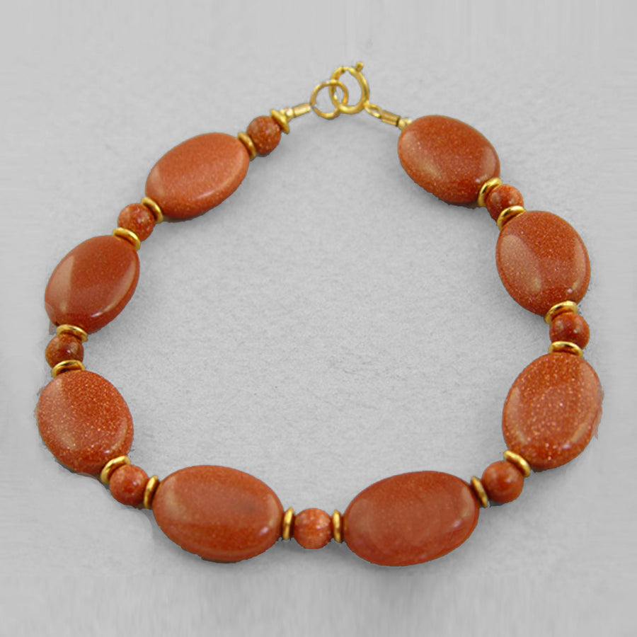 Goldstone Oval Bracelet