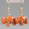 Goldstone Elephant Earrings
