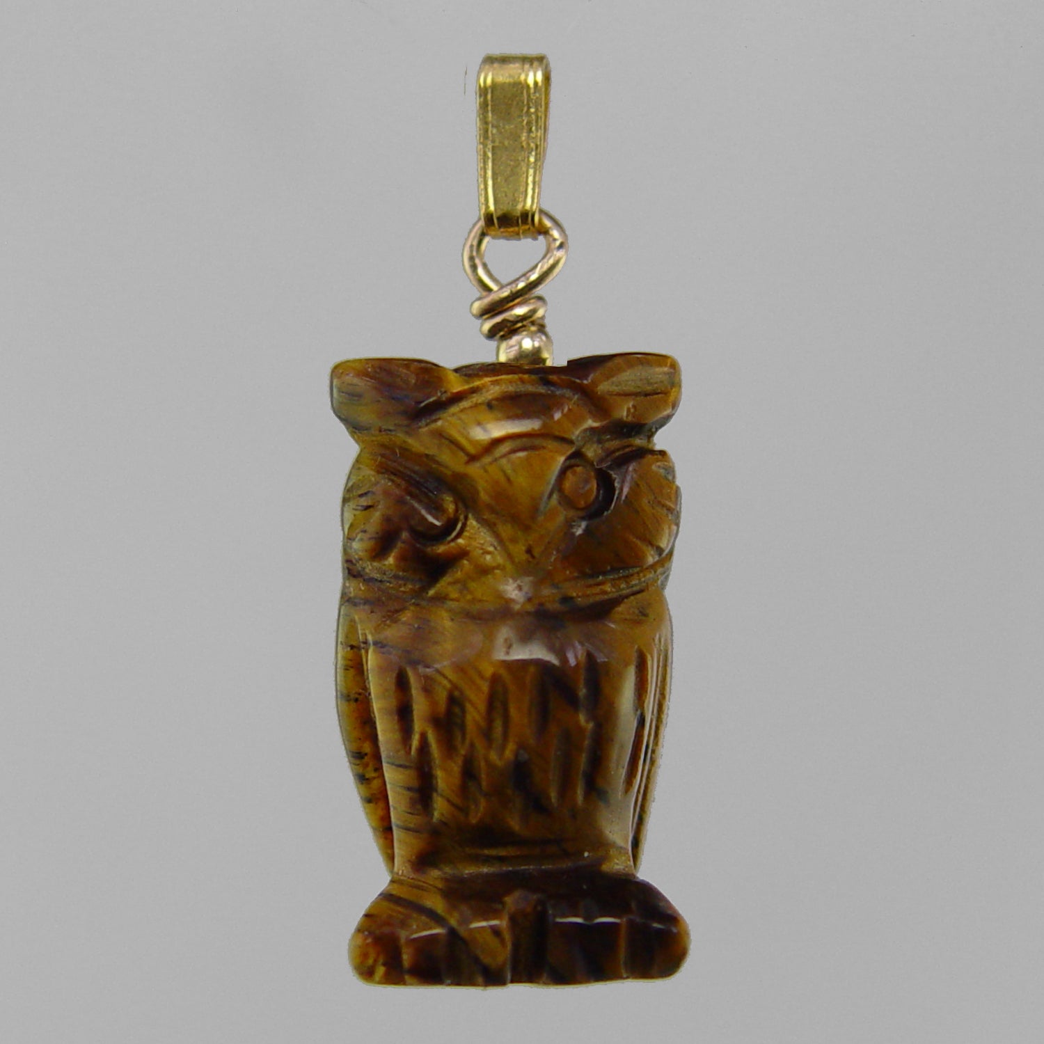 Tigereye Owl Pendant