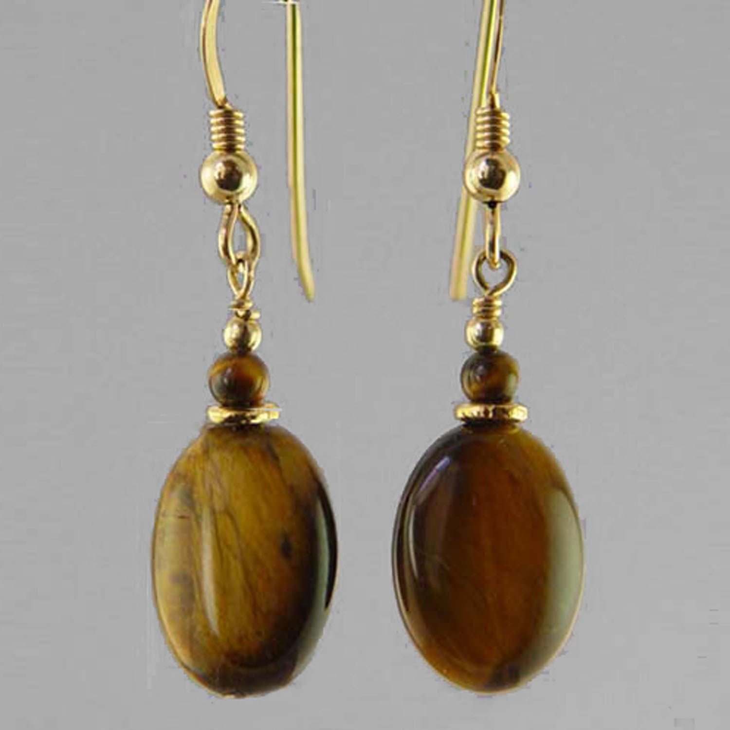 TIgereye Oval Earrings