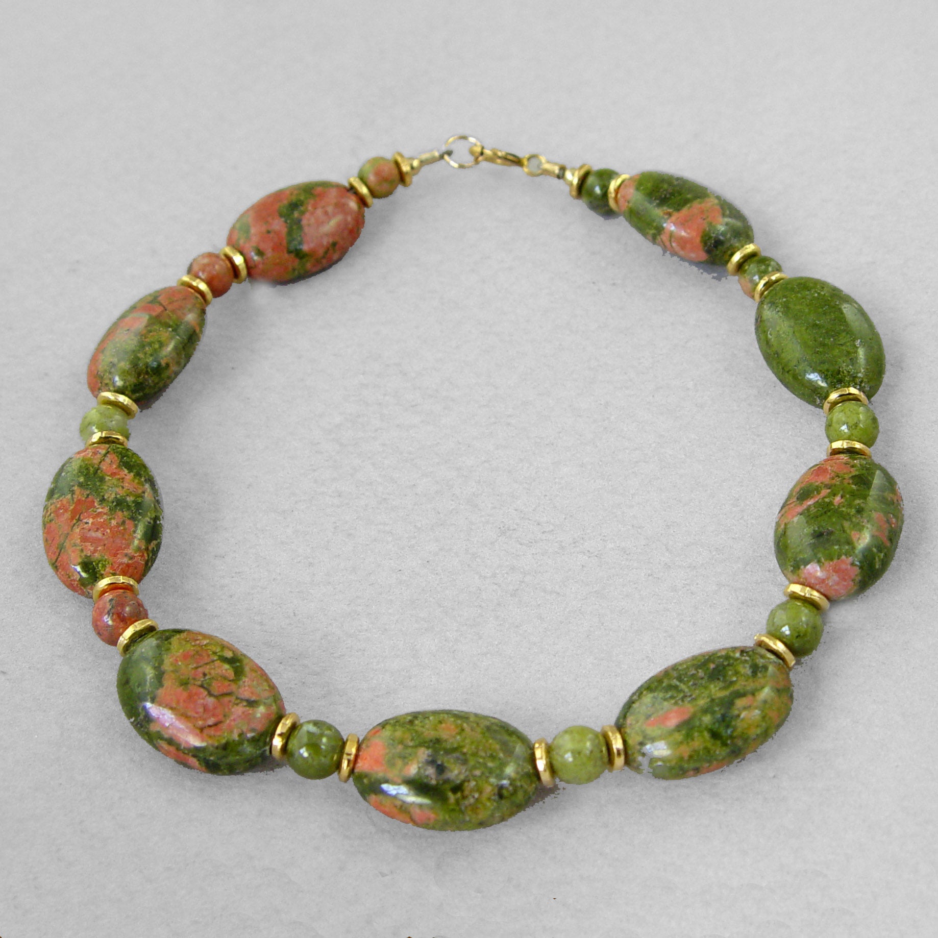 Unakite Oval Bracelet