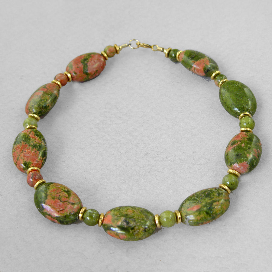 Unakite Oval Bracelet