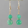 Hand crafted amazonite earrings from Northern Lights Gemstones. Amazonite is a natural stone that looks similar to turquoise.