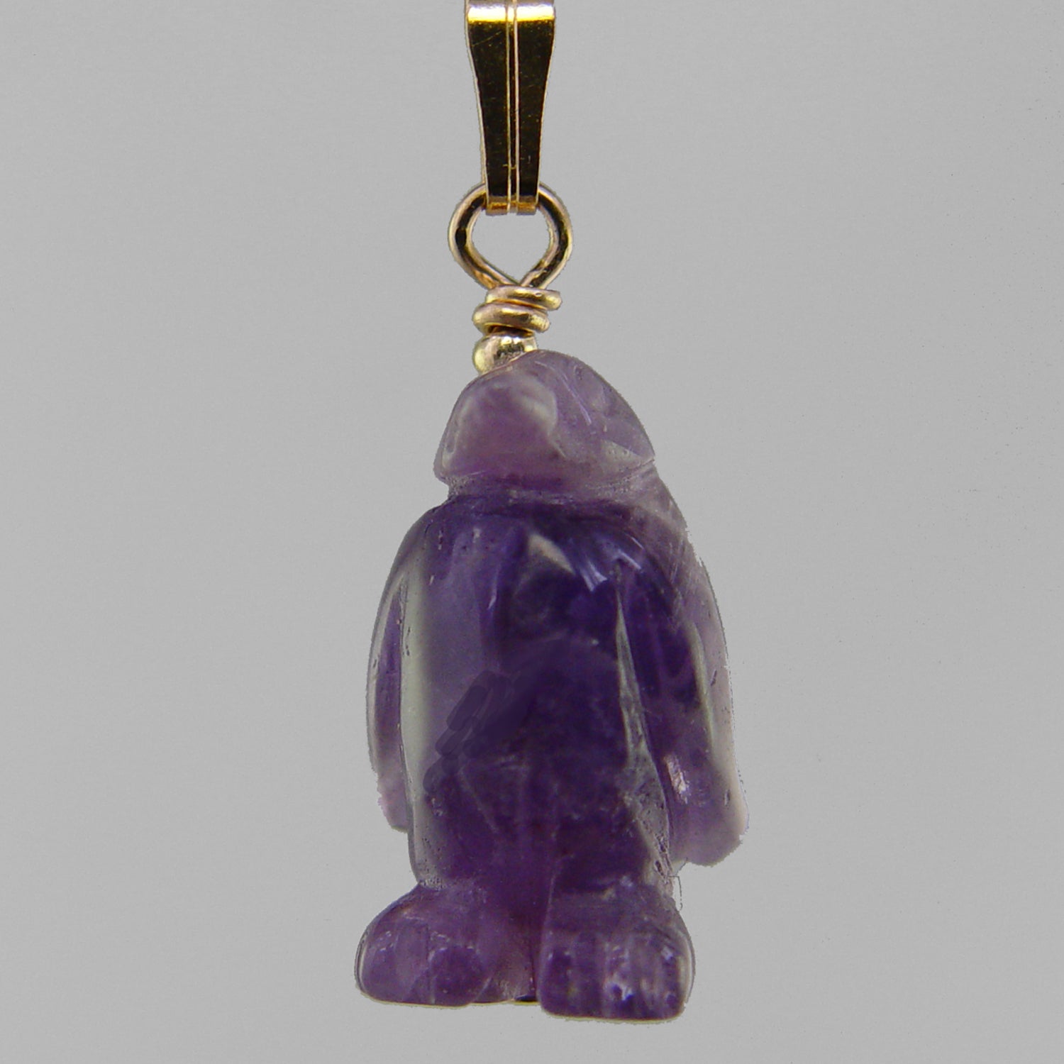 Amethyst Penguin Pendant