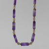 Amethyst Rectangle Necklace