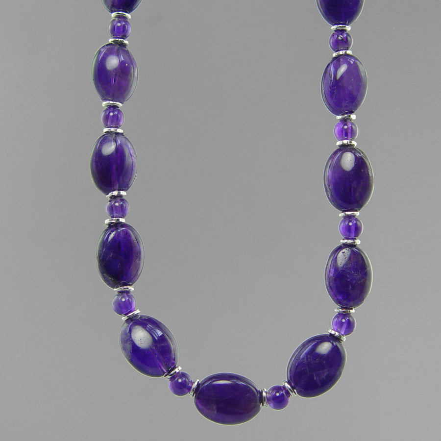 Amethyst Oval Necklace