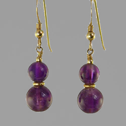 Amethyst Classic Drop Earrings