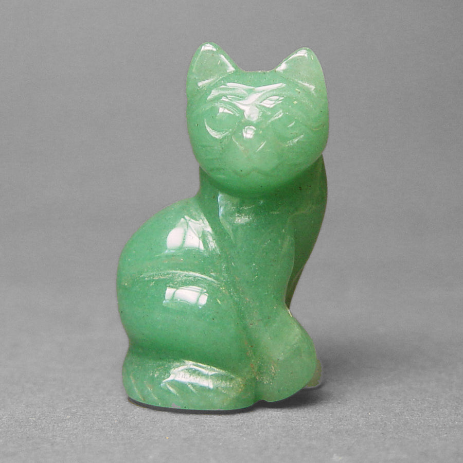 Aventurine Cat Carving