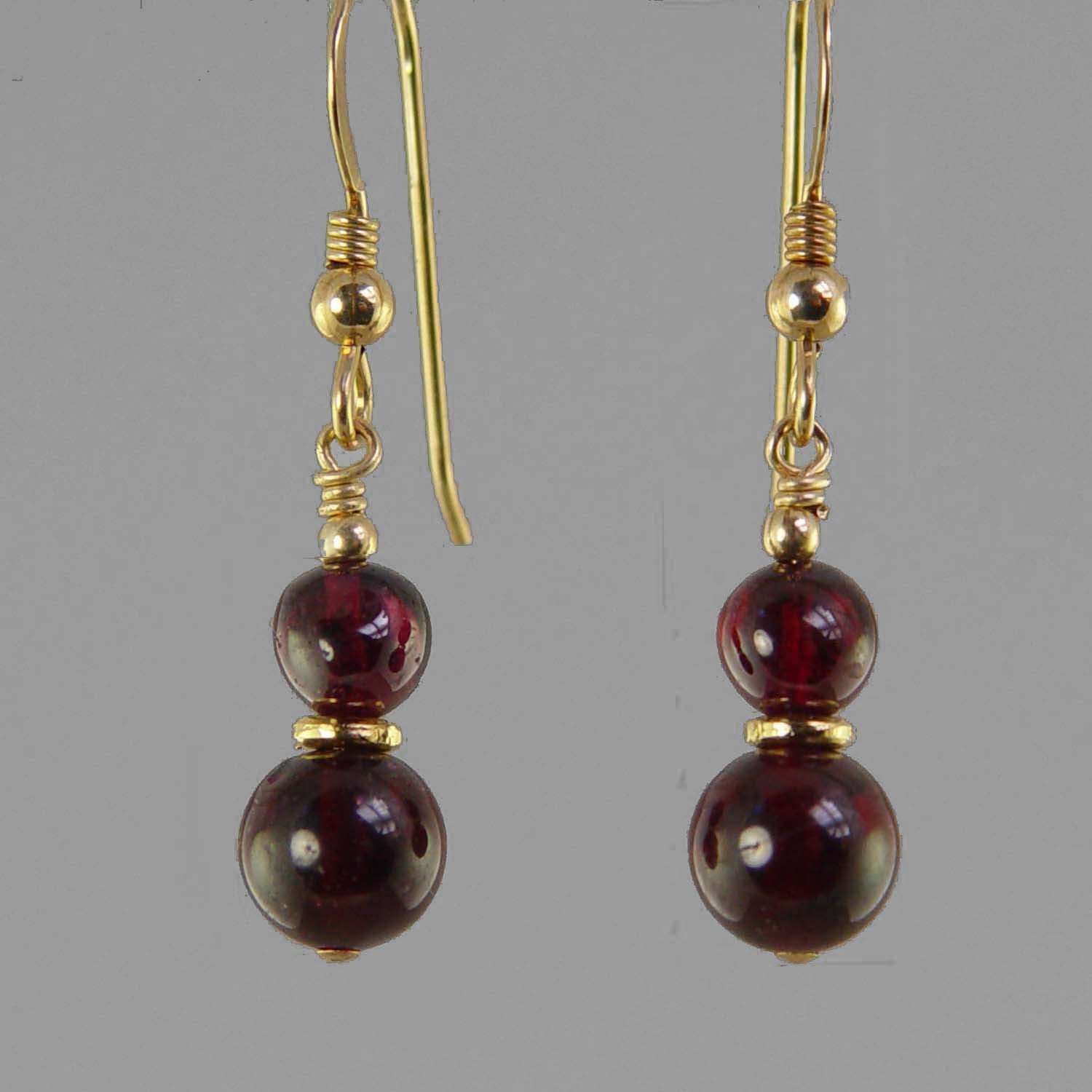 Garnet Classic Drop Earrings