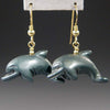 Hematite Dolphin Earrings