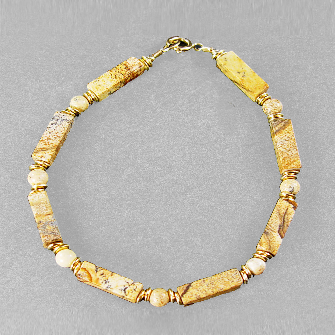 Picture Jasper Rectangle Bracelet