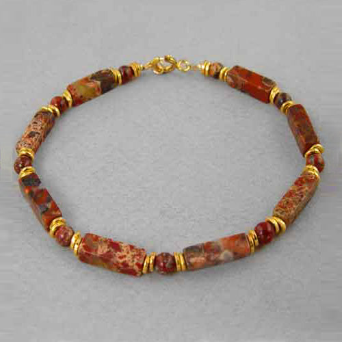 Poppy Jasper Rectangle Bracelet