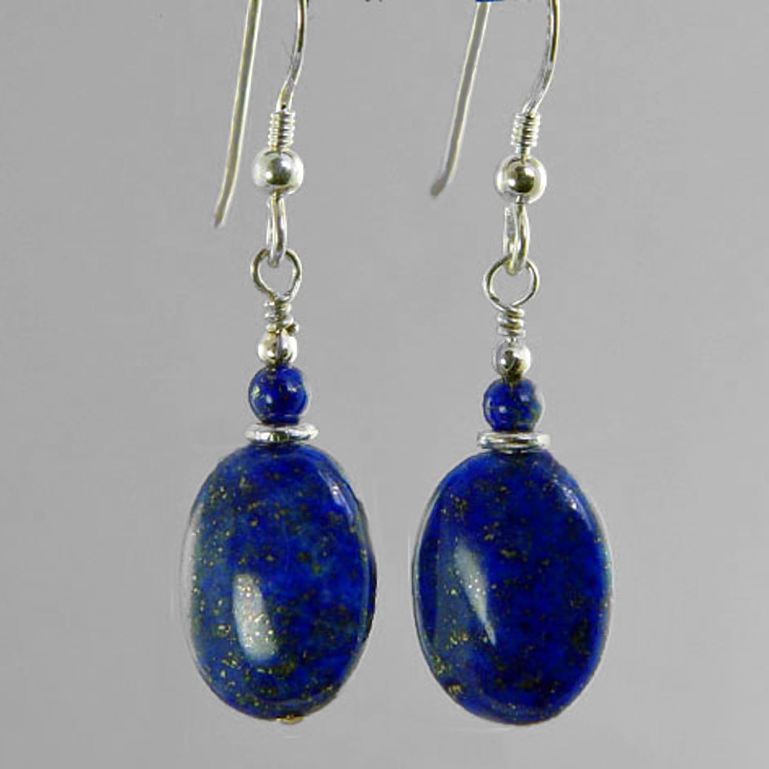 Lapis Lazuli Oval Earrings